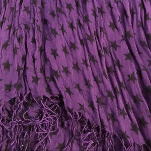 Purple and Black Scarf